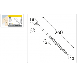 DMX  311026 - CS 10260 Wkręt ciesielski 10x260 - (50/op) 